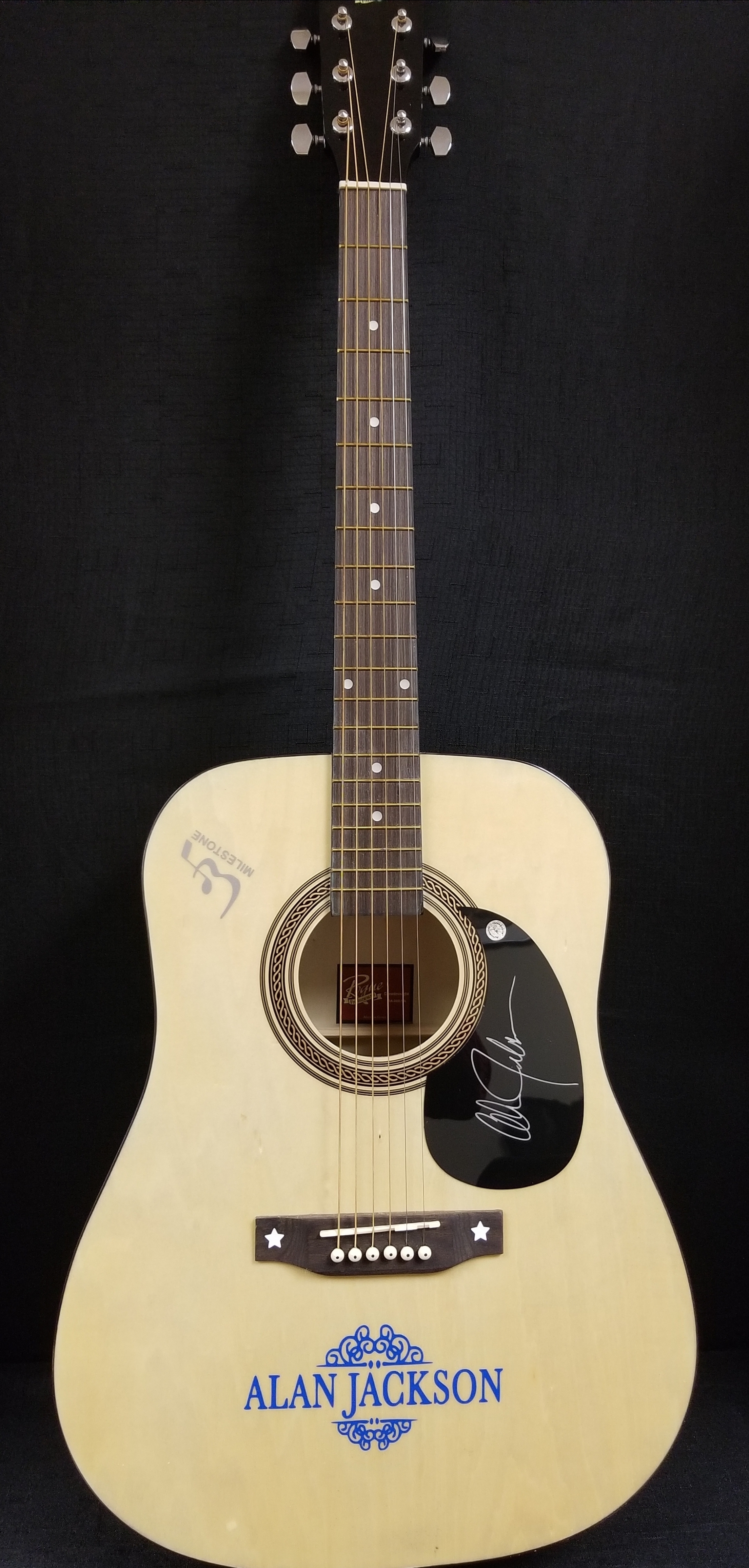 Alan Jackson Autographed Certified Guitar Alan Jackson Autographed Certified Guitar
