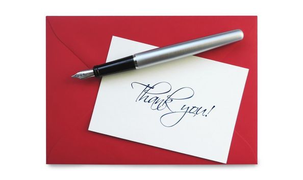 With Thanks Handwritten Thank You Cards