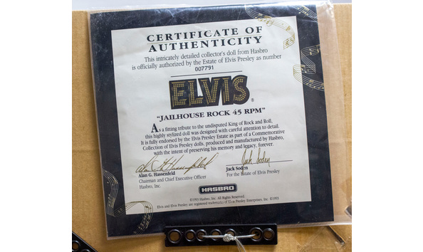 jailhouse rock 45 rpm elvis doll