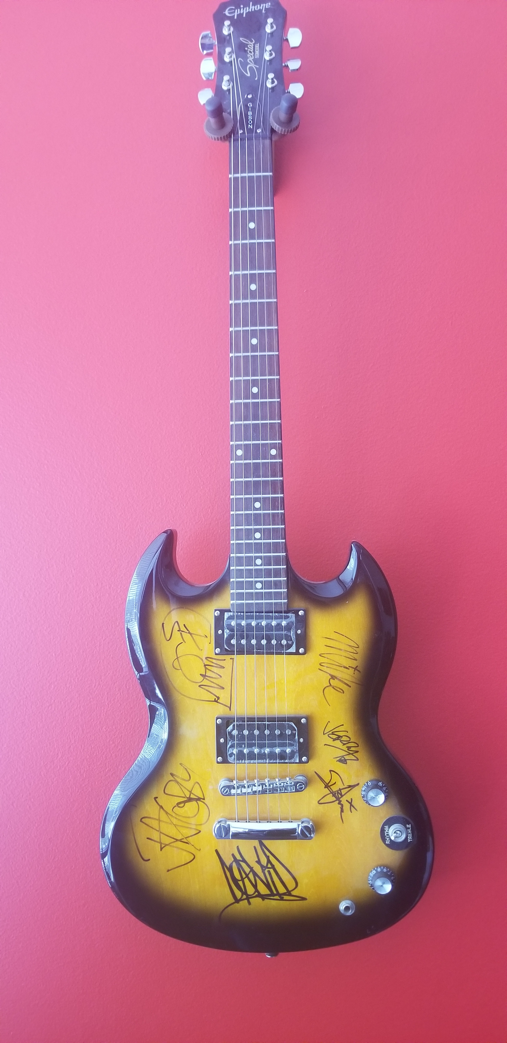 Papa Roach Autographed Guitar