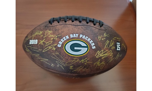 packers 100 seasons autographed football