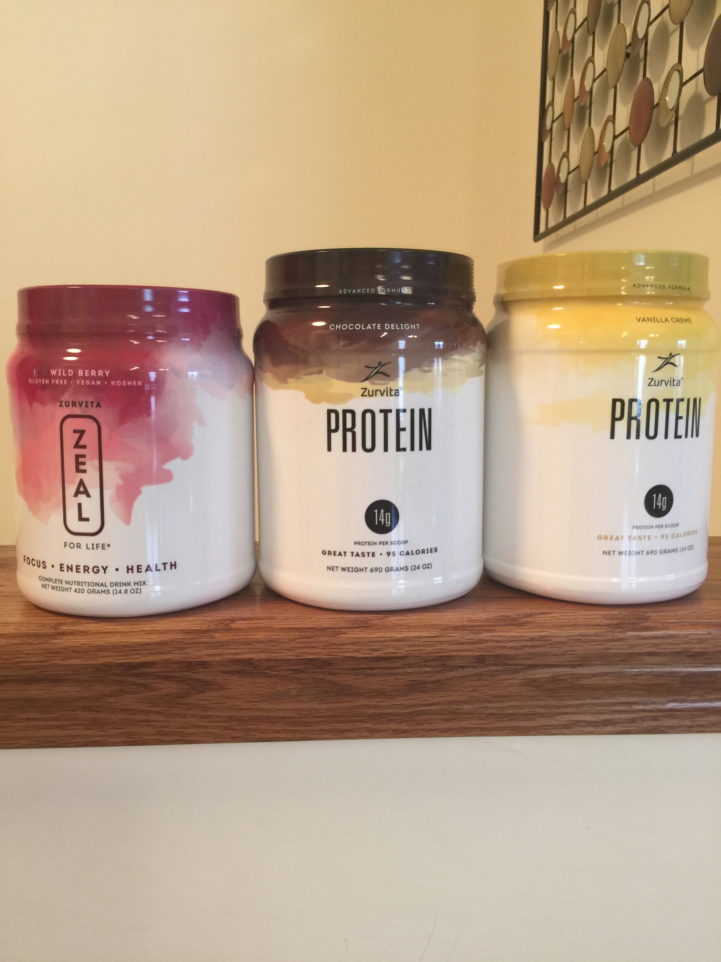 Zeal for Life Products 2 Zurvita Protein and 1 Zeal