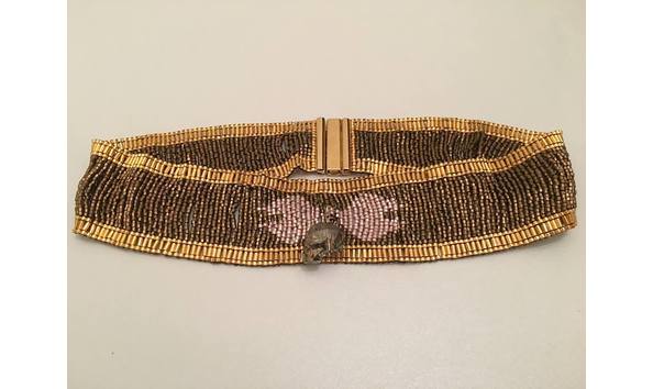 large bead dog collar