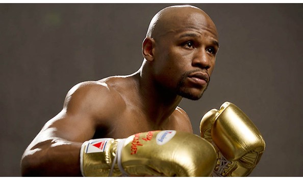 mayweather winning gloves